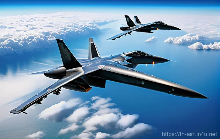 공군의 미래 항공 기술 - **Prompt:** A futuristic, high-tech command center buzzing with controlled energy. Large, translucen...